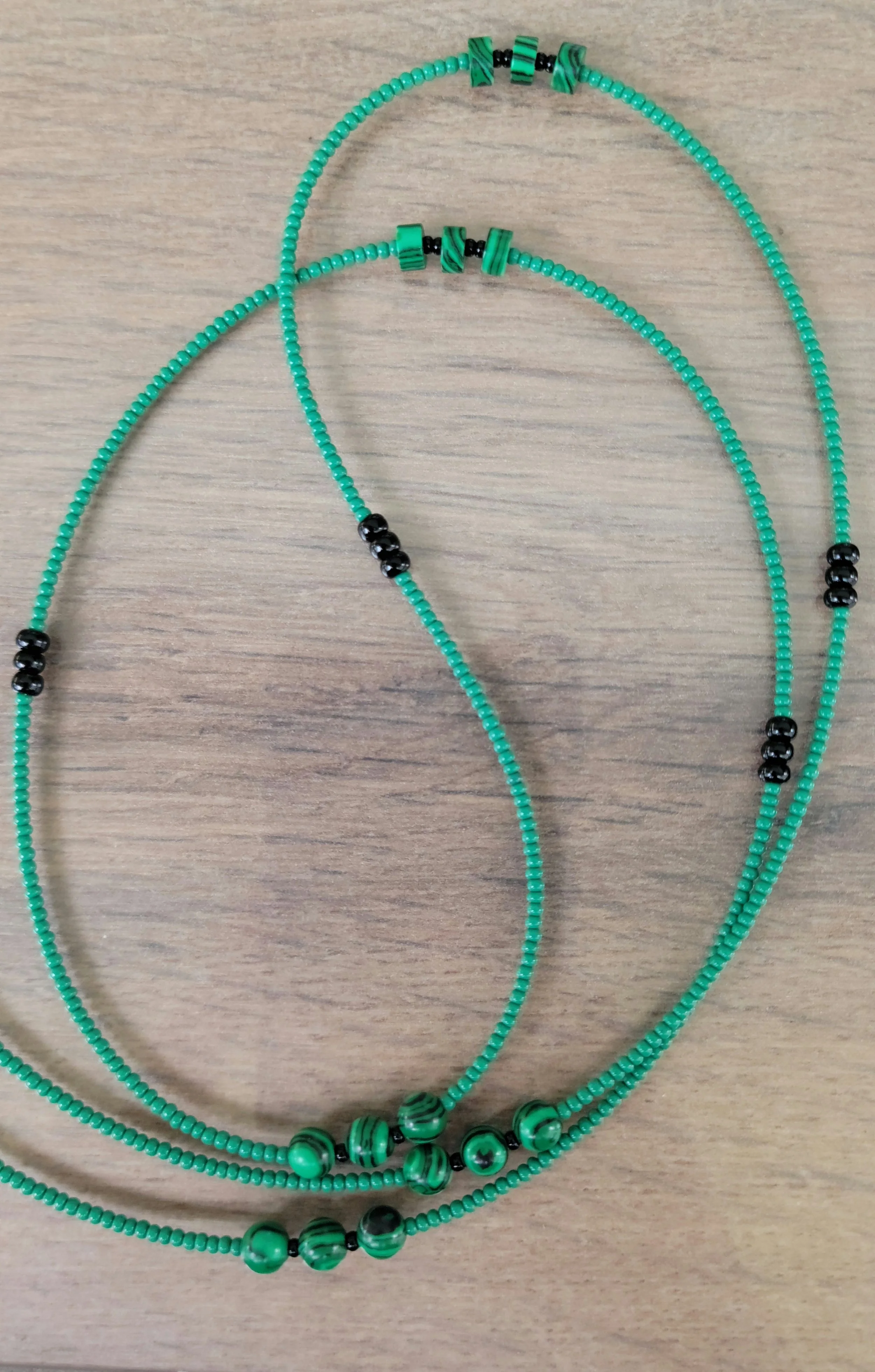 New Doors Open - Malachite Waistbeads — Royal Waistbeads | Clasp